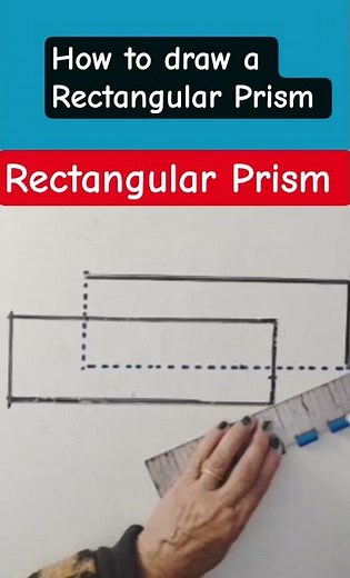 How to draw a Rectangular Prism #shorts #easy drawing# step by step
