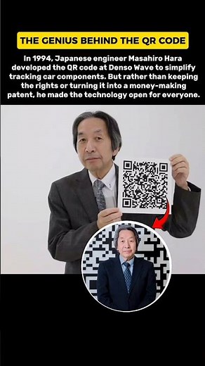 The Man Who Invented the QR Code — for FREE! 🔥#shorts #qrcode #trending