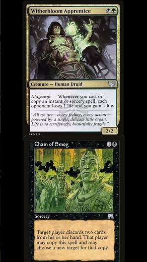 Witherbloom Apprentice/Chain of Smog Combo Break Down #mtg #mtggameplay #commander #edh