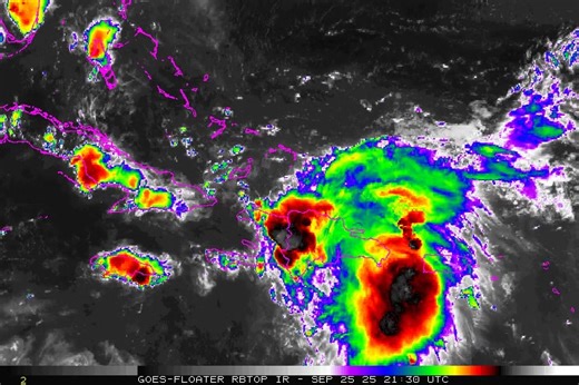 Thursday PM look at Invest 94. Still bubbling. NHC has center NW and off the coast of Hispaniola. Once over more water and away from the higher mountains will be watched for development the next couple days. Live at 9pm ET tonight. www.spaghettimodels.com | Mike's Weather Page
