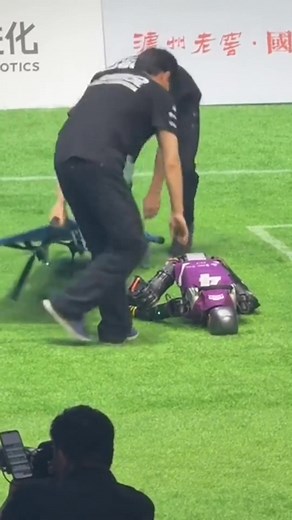 Some “scene-stealing” moments went viral on Chinese social media for a full week after China’s first fully autonomous football tournament wrapped up on June 28. The AI players dribbled, tackled, stumbled — and yes, even got stretchered off the field. Though clumsy at times, the robots were fully AI-driven, with real-time decision-making, coordinating actions, and self-recovery capabilities. Event organizers said the tournament serves as “a window to bring robots closer to the general public and 