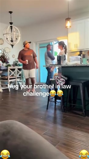 Hug your brother-in-law#usa #hugyoursiblingschallenge #funny #funnyvideos #challenge