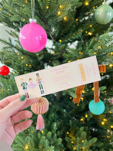 Editable Nutcracker Ballet Ticket | Printable Nutcracker Voucher Gift | Pastel Christmas Ticket, Clara & Sugar Plum Fairy Keepsake - Etsy