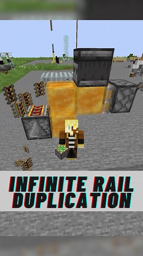 Minecraft Infinite Rail Duplication Tutorial 1.18.2 Redstone
