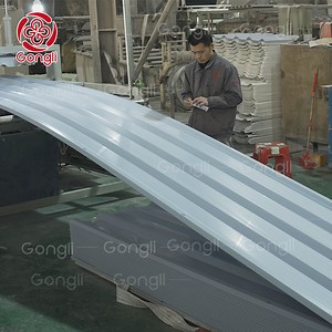 [Hot Item] 10mm Thickness Roof Panels Corrugated Shape Roof Cladding White PVC Roof Panels Hollow
