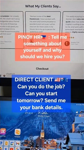 HR in Philippines vs US direct client