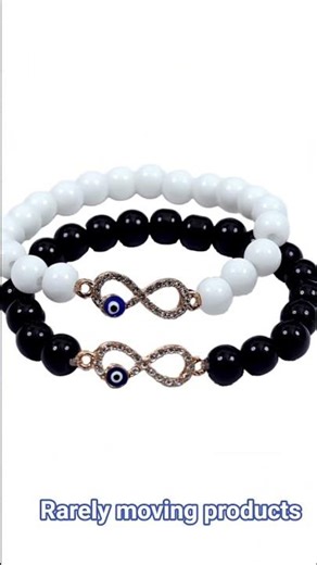 ✨ Elegant Infinity Bracelet with this beautiful black beaded featuring a classy infinity charm ♾️