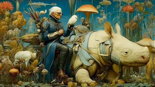 Kelly Boesch on Instagram: "Another ai experiment. I tried an interesting style ref code in Midjourney, along with my personalization code and then used a filter overlay in editing to get this look. It’s like a cross between real and imaginary. A strange new world. The colors are so pretty. I didn’t have another Christmas video for today so I thought this one might be fun to post. It feels like a fairytale, and I love a good fairytale. The song is called Where Endings Begin and it was made using