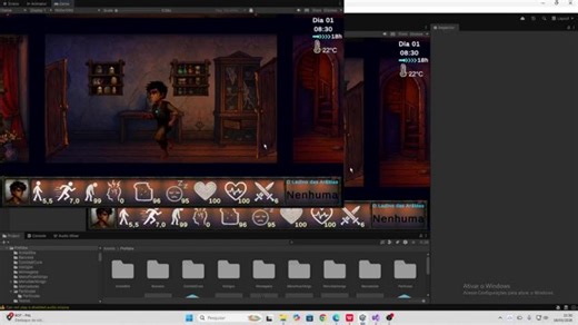Criei meu jogo do zero (Unity) | Testando sistemas bugs