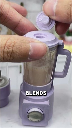 Miniature REAL Blender Set | Dollhouse Miniature Fun | Real Mini World