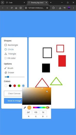 Drawing App JavaScript #programación #javascript #htmlcss #svg #código #desarrollo #web