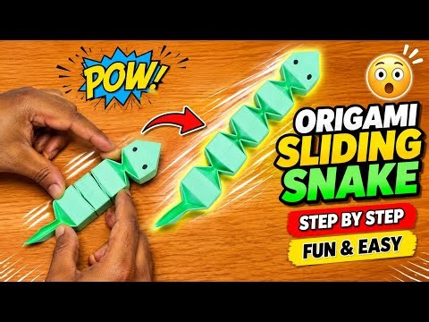 How to make paper snake toys that move