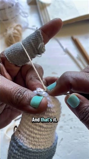 Crochet decrease in the back loops only #amigurumi