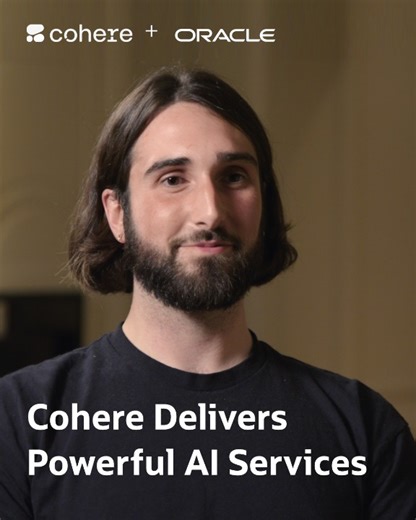 Learn how Cohere is using OCI’s best-in-class AI infrastructure to pursue its mission and build the future of language AI: https://social.ora.cl/6185wnK0J | Oracle