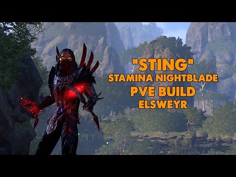 ESO - Sting - Stamina Nightblade PVE Build - (Elsweyr)