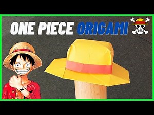 ⩥ 3D Origami LUFFY Hat | One Piece Origami