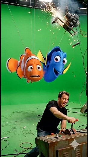 Finding Nemo Behind The Scenes is WILD! 🐠🎬 (AI Art) #shorts