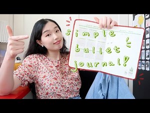 VERY simple bullet journal ideas for when you don't have your life together