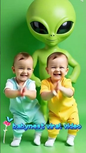 Adorable Baby & Alien Dance Craze! 👽😂 #shorts