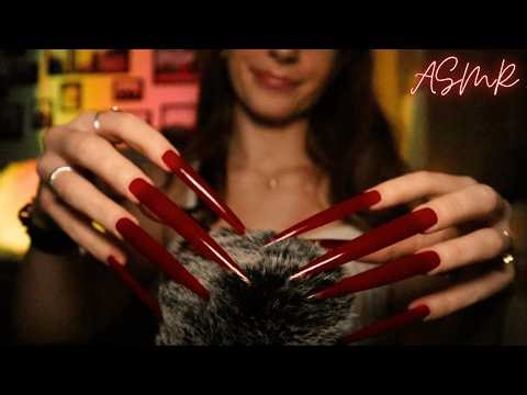 ASMR for Shivers Down Your Spine (with 3 different Mic Covers) | XXL Nails Edition