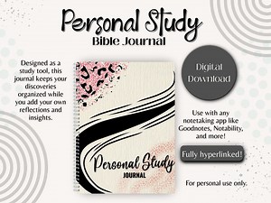 Personal Study Journal for Jehovah’s Witnesses | Bible Study Digital Download | JW Study Planner - Etsy