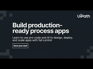 Dev Dives: Build production-ready process apps with pro-code & AI