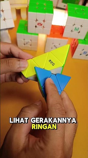 Qiyi M Pro Pyraminx is like a fun friend who is always ready to join you anytime #rubik #cube #ru...