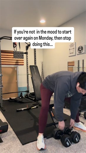 Leslie 💥 Online Fat Loss Coach on Instagram: "Do you always just start over on Monday with your health and fitness goals? If you want to break that cycle, give this a try. Don’t. Literally don’t start over. If you eat too much on the weekend, you just need to get right back on track Monday. Then, reassess where you could improve for the following weekend. If each weekend you make small improvements to your eating habits, then you are making progress. You will NOT make progress if you just throw