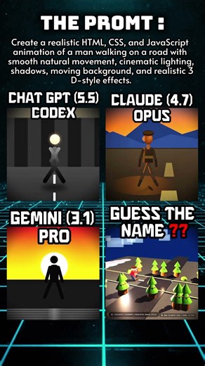 Which AI Creates Best Human Walking Simulation #coding #programming #python #javascript