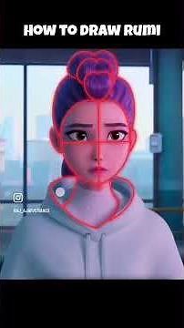 How to draw Rumi step by step easy