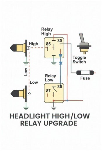 pari zaad khan on Instagram: "Headlight high and low relay upgrade #fblifestyle"