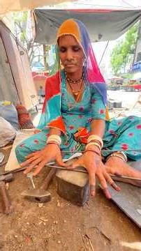Old Lady’s Incredible Iron Rod Tool-Making Skill 😳🔥