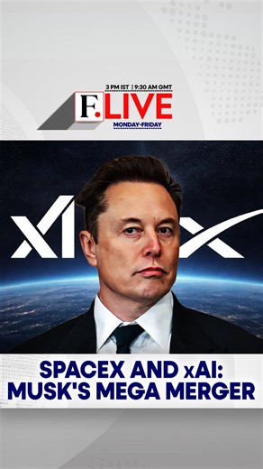 #FirstpostLIVE: Elon Musk has made history with the biggest business merger ever. SpaceX has officially acquired Musk’s artificial intelligence company xAI in a deal that could reshape the future of technology and space exploration. The merger integrates AI directly into SpaceX’s rockets, satellites, and Starlink network, with Musk claiming space-based data centres could solve Earth’s growing energy and water constraints. Valued at a staggering $1 trillion for SpaceX and $250 billion for xAI, th