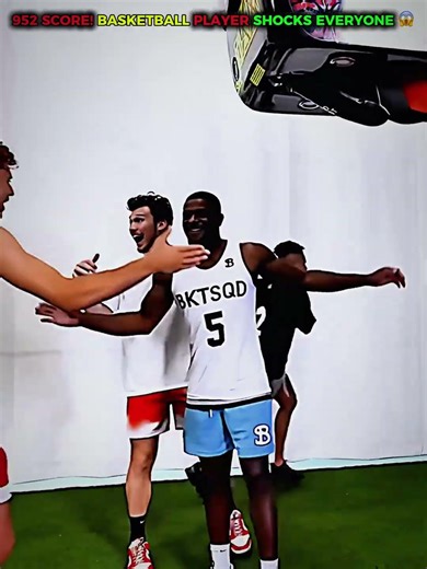 952 SCORE! Basketball Player Shocks Everyone 😱#PunchMachine #basketball #jesser