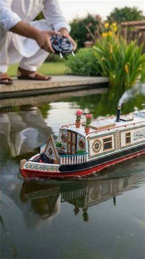 SubhanAllah! Remote Control Mini Ships with Peaceful Naat “Mustafa Mustafa” 🌊✨