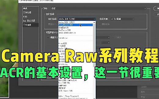 Camera Raw系列教程，ACR的基本设置，这一节很重要