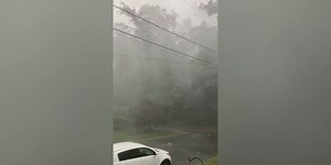 Intense thunderstorm brings strong winds, heavy rain to Fredericksburg, VA | Latest Weather Clips | FOX Weather