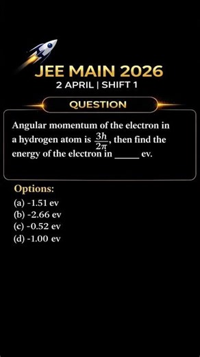 JEE Mains 2 April Modern Physics #tgt #jee #physics #iit