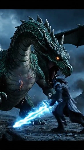 Forgotten Guardian: Ancient Dragon's Last Flight for His Hatchling