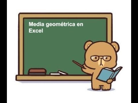 Media geométrica en Excel