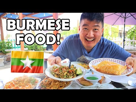 Trying BURMESE FOOD for the First Time (10 AMAZING DISHES!!!)