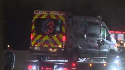 Highway 99 in Elk Grove closed after crash involving ambulance