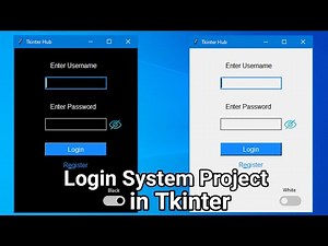 Create Tkinter Login System Project | Python GUI Login System Project | Introduction