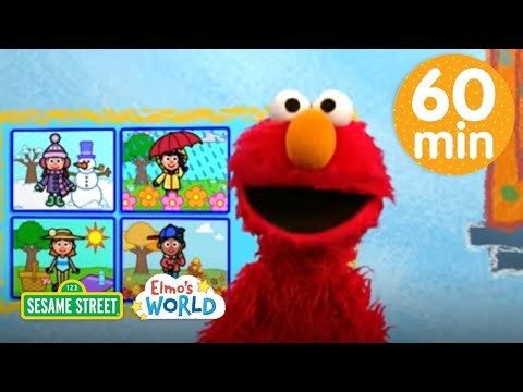 Elmo Learns About Seasons, Weather, & Nature! 1 HOUR Elmo's World Compilation | Sesame Street