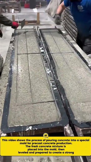 Modern Concrete Precast Casting Process | Industrial Concrete Mold Technique‎