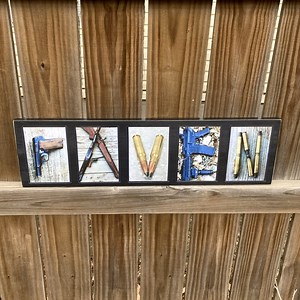 Gun Gift, Gun Letter Art, Gun Art, Personalized Name Sign, Bullet Art, Gun Name, Gifts for Hunters, Hunting Gift Hunting Season Gift for Him - Etsy