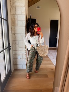 335K views · 4.3K reactions | I am in LOVE with these pants, and they come in 3 other colors if camo isn’t your vibe. $28 right now!! Links to the entire outfit here : https://liketk.it/5bRwB | Better with Chardonnay | Facebook