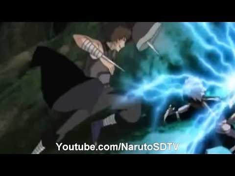 Kakashi and Obito vs Rock Ninja English Dub HD
