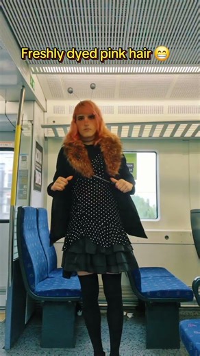 First train ride in a dress 🚄👗 #FeminineOnRails #FirstTime #CommuteConfident #GenderNonstop