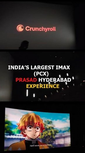INDIA'S LARGEST IMAX SCREEN (PCX)HYDERABAD - DEMON SLAYER INFINTY CASTLE #ytshorts #imaxexperience